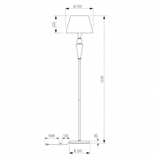 Торшер Eurosvet Teja 109014