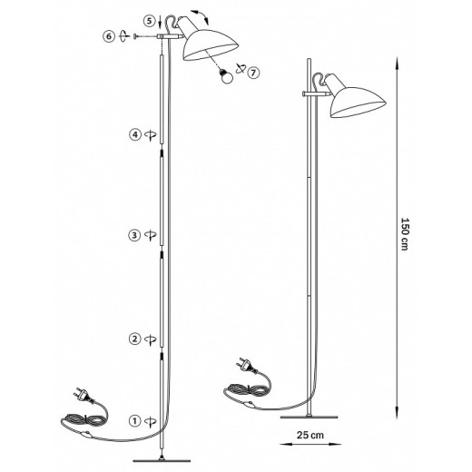 Торшер Lightstar Loft 765747