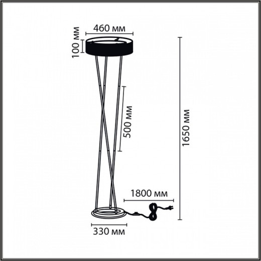 Торшер Lumion LEDIO 8370/30FL