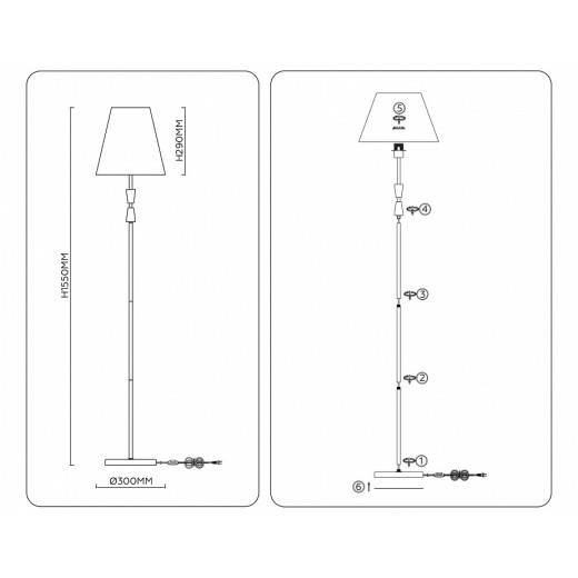 Торшер Ambrella Light LH LH75059