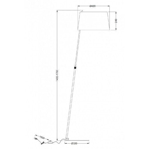 Торшер Maytoni Bergamo MOD613FL-01W