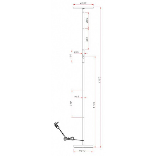 Торшер Arte Lamp Sceptrum A1822PN-1BK