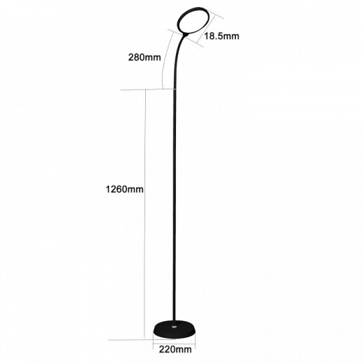 Торшер 00071-0.7-01 BK