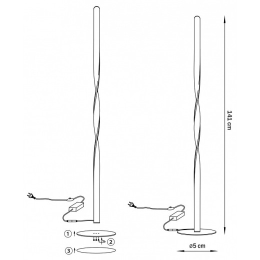 Торшер Lightstar Torino 615719