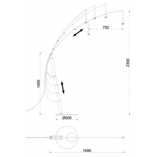 Торшер Mantra Ruti Ricca 9446
