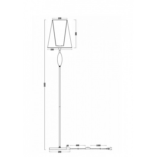 Торшер Freya Sofi FR2022FL-01CH