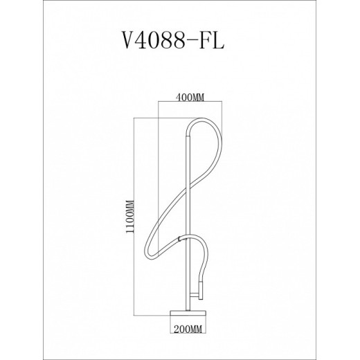 Торшер Moderli TRUE V4088-FL