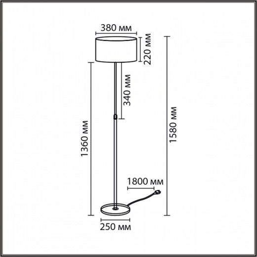 Торшер Lumion IRISA 8358/1F