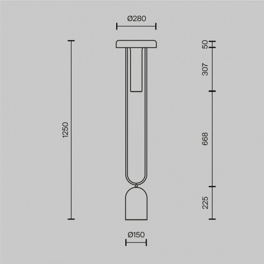 Торшер Maytoni Ikebana MOD463FL-L24BS3K