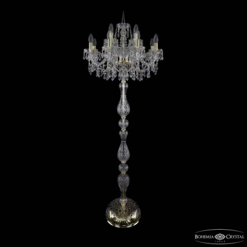 Торшер Bohemia Ivele Crystal 1403 1403T1/8+4/195-165 G