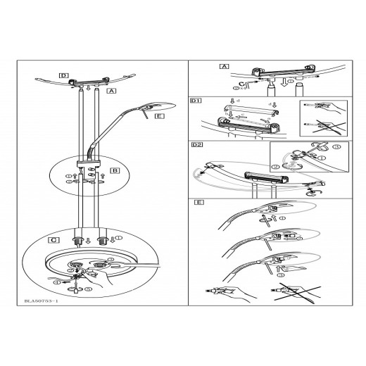 Торшер с подсветкой Eglo Baya 85971