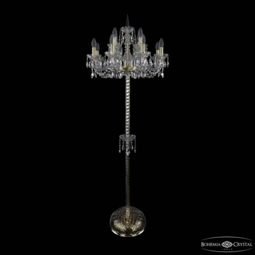 Торшер Bohemia Ivele Crystal 1402 1402T2/8+4/195-165 G