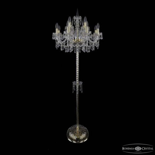 Торшер Bohemia Ivele Crystal 1403 1403T2/8+4/195-165 G