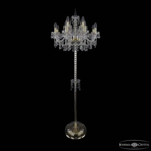 Торшер Bohemia Ivele Crystal 1403 1403T2/8+4/195-165 G