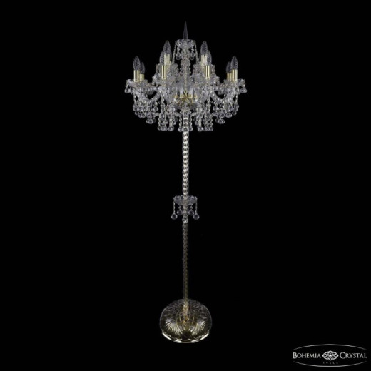 Торшер Bohemia Ivele Crystal 1409 1409T2/8+4/195-165 G