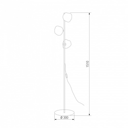 Торшер TK Lighting Lava Brown 16150