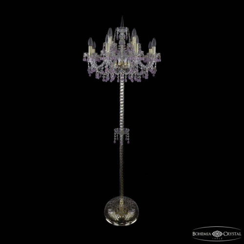 Торшер Bohemia Ivele Crystal 1410 1410T2/8+4/195-165 G V7010