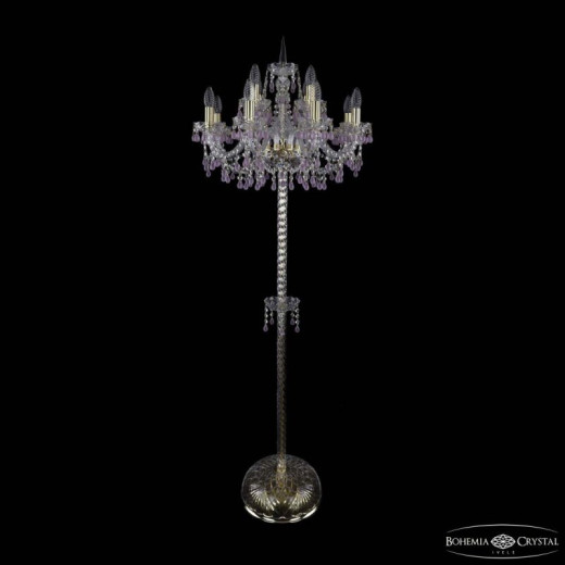 Торшер Bohemia Ivele Crystal 1410 1410T2/8+4/195-165 G V7010