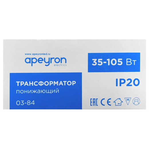 Трансформатор с проводом Apeyron Electrics  03-84