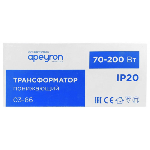 Трансформатор с проводом Apeyron Electrics  03-86
