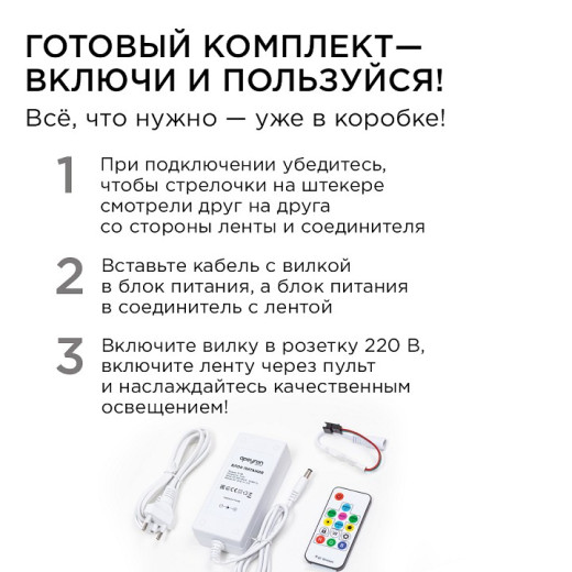 Комплект с лентой светодиодной Apeyron Electrics  10-100