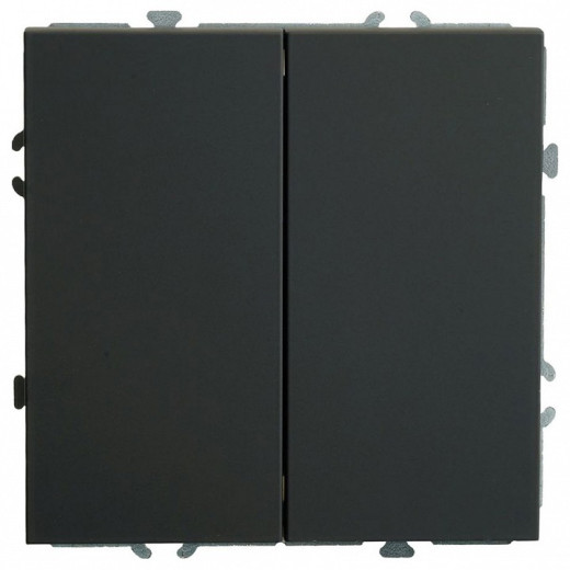 Выключатель двухклавишный без рамки Stekker Эмили 50249