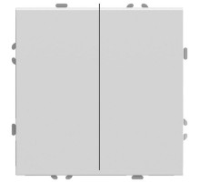 Выключатель двухклавишный без рамки Stekker Эмили 50233