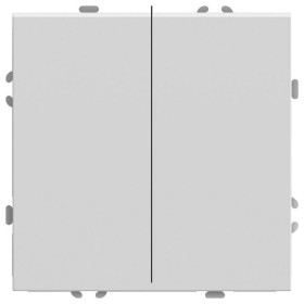 Выключатель двухклавишный без рамки Stekker Эмили 50233