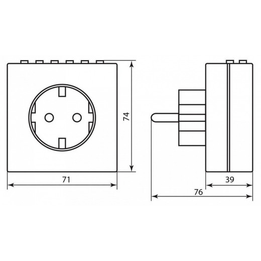 Розетка с таймером Feron TM21 23215