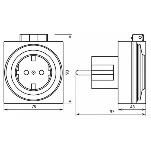 Розетка с таймером Feron TM31 23204