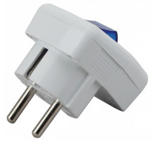 Вилка прямая с заземлением Эра  Vx5-W