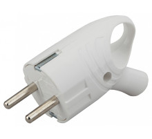 Вилка угловая с заземлением Эра  Vx4-W