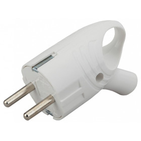 Вилка угловая с заземлением Эра  Vx4-W