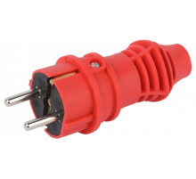 Вилка прямая с заземлением Эра  VX13-R-IP44