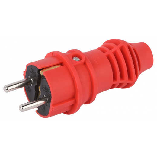 Вилка прямая с заземлением Эра  VX13-R-IP44