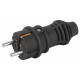 Вилка прямая с заземлением Эра  VX13-B-IP44