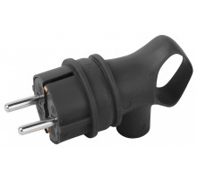 Вилка угловая с заземлением Эра  VX12-B-IP44