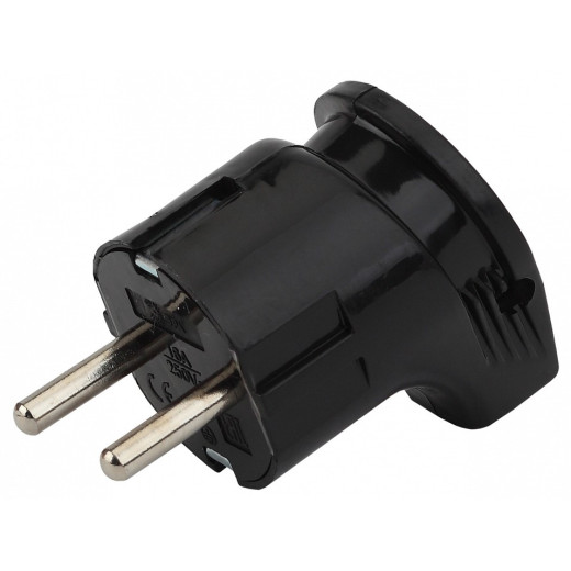 Вилка угловая с заземлением Эра  Vx3-B