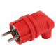 Вилка угловая с заземлением Эра  V9-RED-IP44