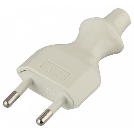 Вилка прямая без заземления Эра  V2