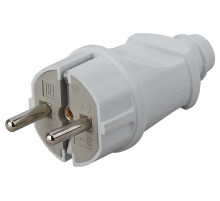 Вилка прямая с заземлением Эра  Vx2-W