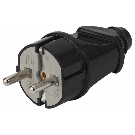 Вилка прямая с заземлением Эра  Vx2-B