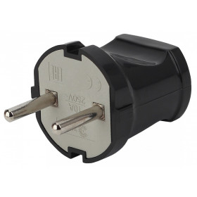 Вилка прямая без заземления Эра  Vx1-B