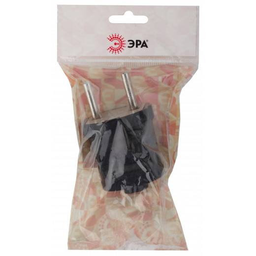 Вилка прямая без заземления Эра  Vx1-B