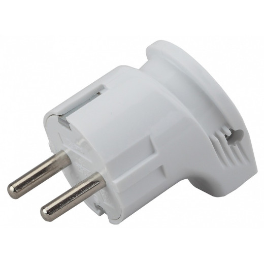 Вилка угловая с заземлением Эра  Vx3-W