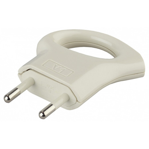 Вилка прямая без заземления Эра  V1