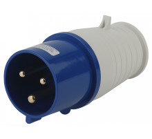 Вилка прямая 2P+PE Эра  V-32-2P-PE-IP44