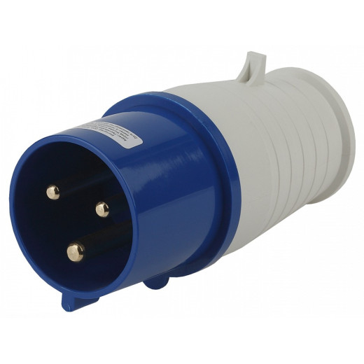 Вилка прямая 2P+PE Эра  V-32-2P-PE-IP44