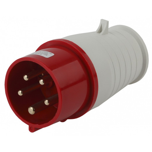Вилка прямая 3P+PE+N Эра  V-16-3P-PE-N-IP44