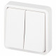 Переключатель двухклавишный Эра Эра Эксперт 11-1526-01